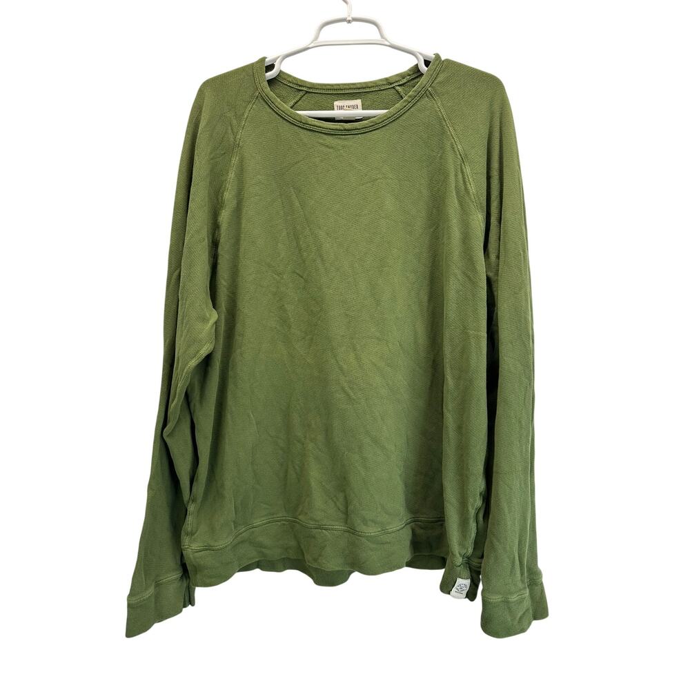 Todd Snyder Midweight Terry Standard Crewneck Sweatshirt Green XL